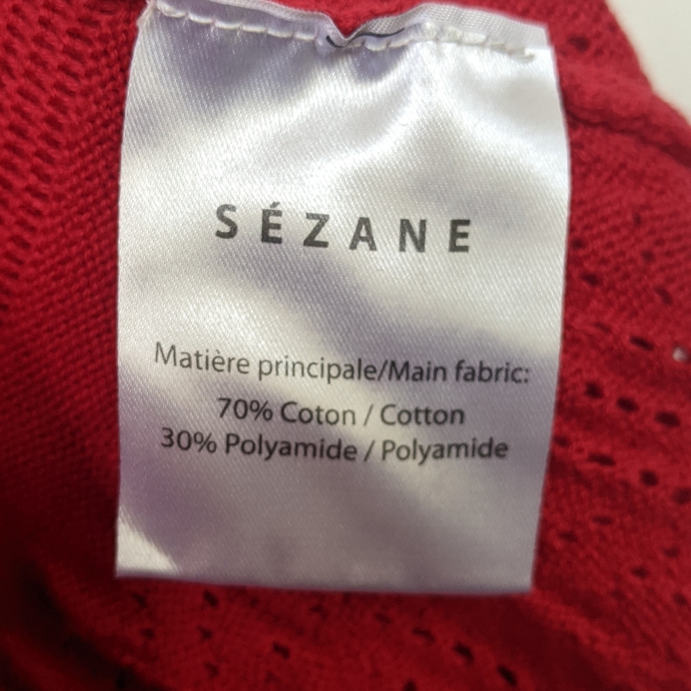 Sezane Anka Dress Red Small - Picture 5 of 9